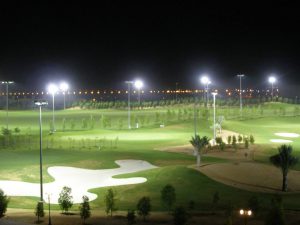 ánh sáng đẹp vơi đèn chiêu sáng sân golf 1500w